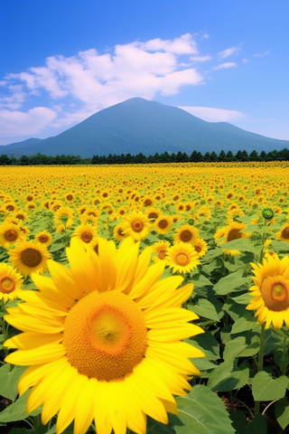 向日葵花海摄影图