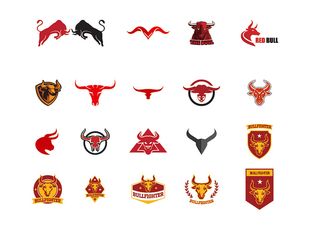 牛元素矢量图标