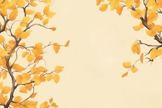 中国风秋季落叶简约背景