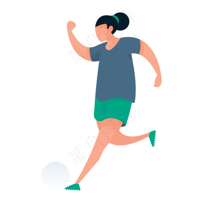 踢足球人物免抠图