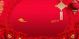 2022虎年新年春节卡通模板喜庆节日背景