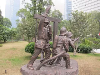 平面 红色 消防 海报