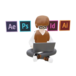 设计师人物招聘模型免扣元素 