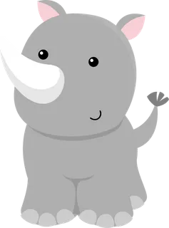 犀牛素材卡通简笔素材 犀牛素材卡通简笔素材