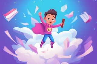 学生超人冲刺考试高考背景