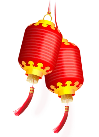 中国新年灯笼兔年免抠