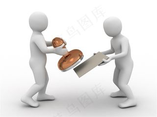 3D小人盖章图片