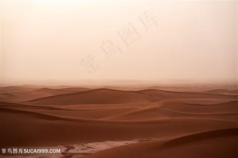 沙漠荒漠雾霾风景 沙漠荒漠雾霾风景