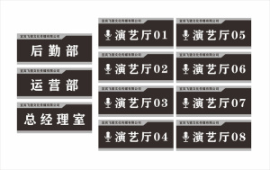 直播演艺厅门牌