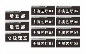 直播演艺厅门牌