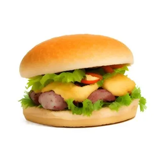 汉堡美食食物免抠