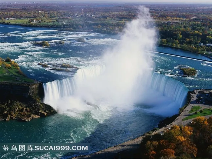 超大尺寸-尼亚加拉大瀑布水雾奇景高清壁纸素材