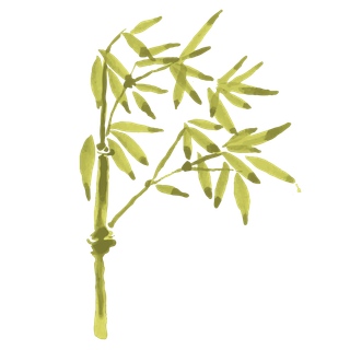 竹子水墨画中国风国画墨水书法竹子画