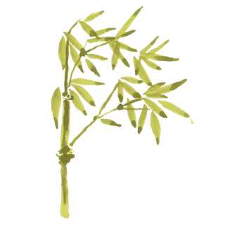 竹子水墨画中国风国画墨水书法竹子画