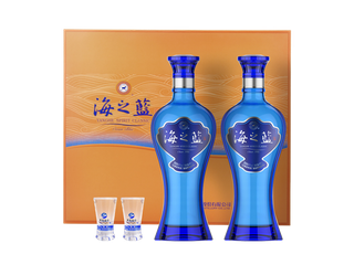 超市商品清晰大图免抠实物摄影png格式图片透明底品牌白酒海之蓝(2)