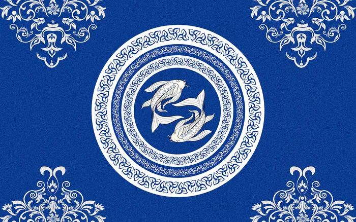 中国风古风国潮祥云旭日背景psd模版下载