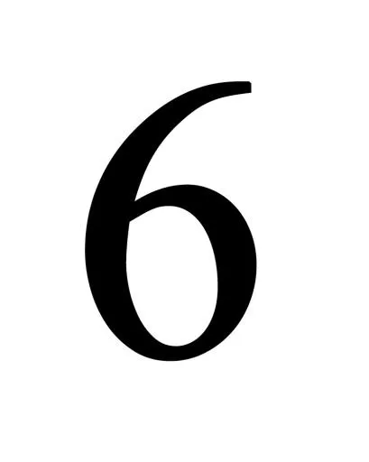 数字 6免抠(800x1000)