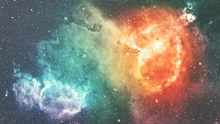 奇幻渐变星云太阳系星空海报Banner高清图