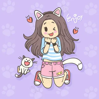 可爱的女孩 可爱的女孩