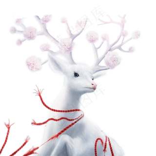 免扣素材梅花鹿