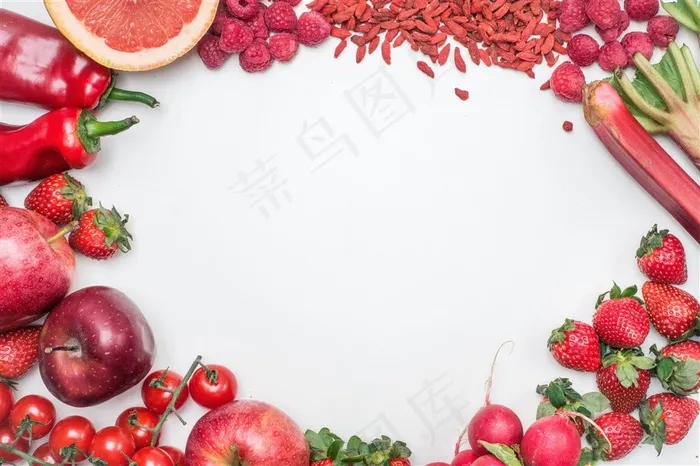 美食水果平面摆放被