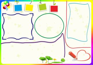 中小学手抄报彩色粉笔