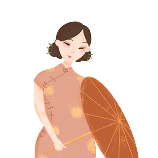 传统旗袍美女 (76)