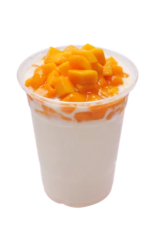 奶茶照片拍摄果汁香芒椰子叉叉冰