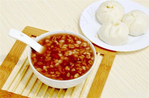 八宝粥特写图片