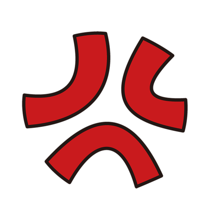生气红色标志