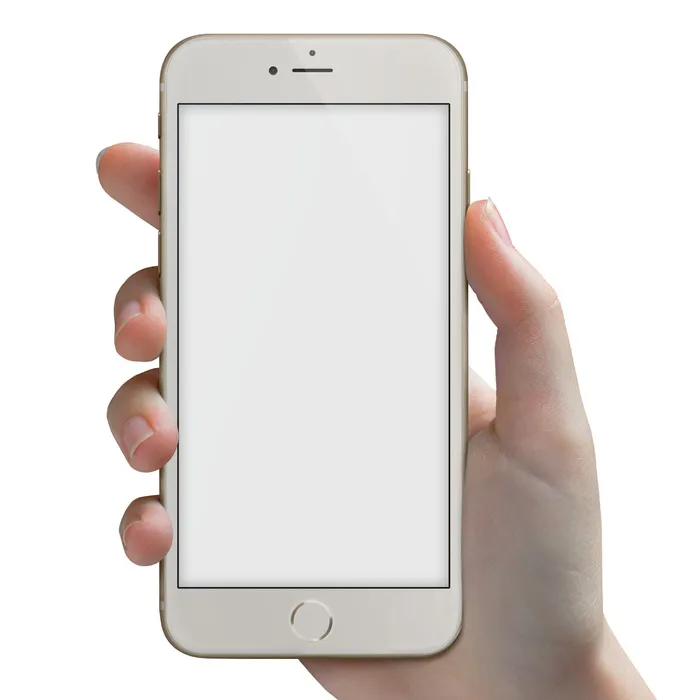 右手手持苹果手机展示样机