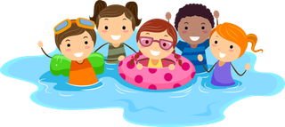游泳小孩子