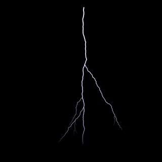 开着叉的闪电素材