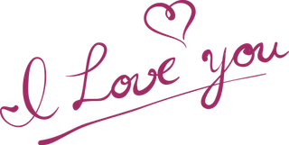 情人节手写字体