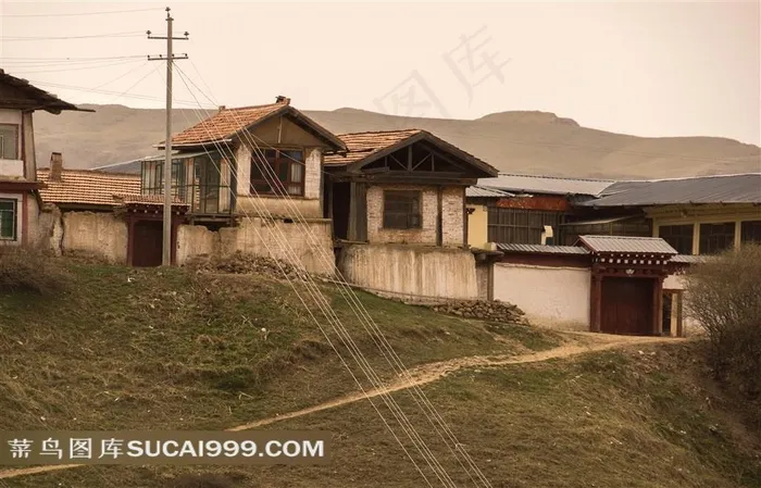 甘南旅游文化景观郎木寺高原民居