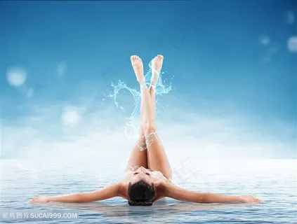 创意水纹美女高清图
