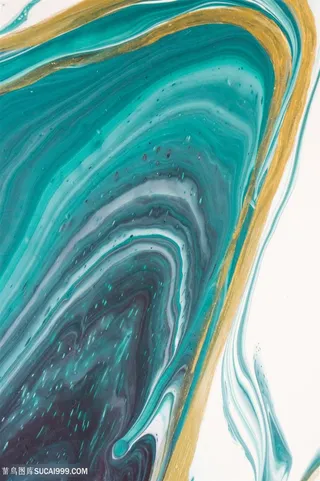 年轮造型水墨渐变水彩晕染背景图片