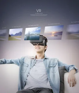 虚拟体检星球太空VR海报