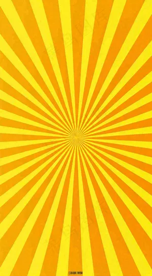 黄色渐变旋转放射背景