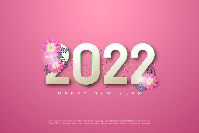 2022创意艺术字体新年虎年圣诞节数字立体质感文字AI矢量设计素材