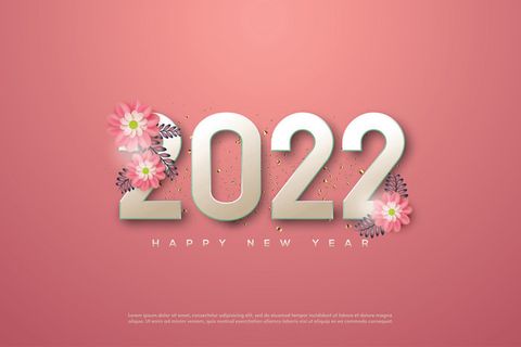 2022创意艺术字体新年虎年圣诞节数字立体质感文字AI矢量设计素材