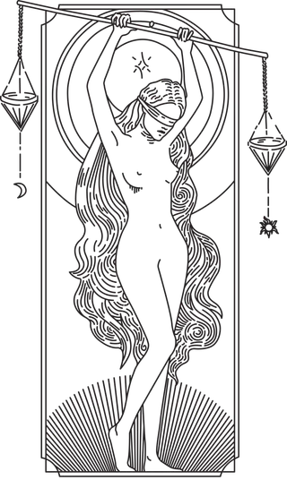 塔罗牌线稿免抠素材