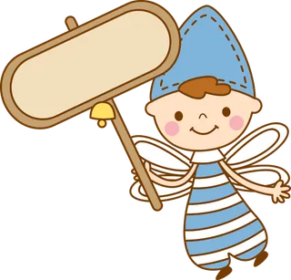 提示牌 卡通 天使