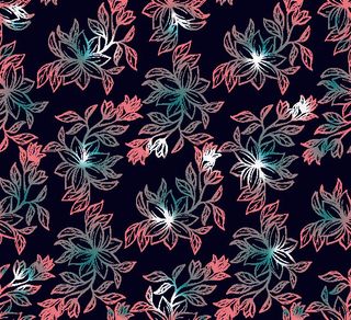 花卉唯美手绘花朵面料纹理手机壳布料面料印花服装矢量图案素材