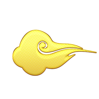 大气中国风祥云国潮风金边立体云朵剪纸创意装饰元素PNG免抠素材