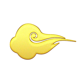 大气中国风祥云国潮风金边立体云朵剪纸创意装饰元素PNG免抠素材