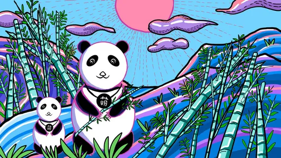 卡通涂鸦街头彩色墙绘壁纸插画儿童创意嘻哈漫画图集PSD素材