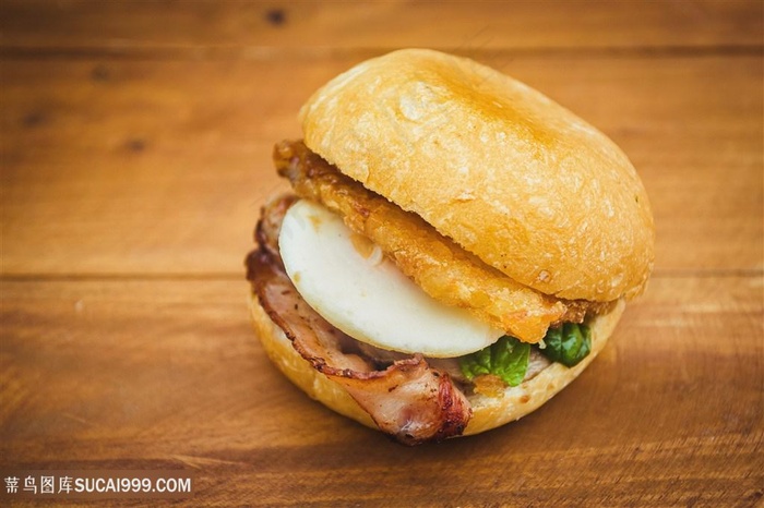 美味汉堡包图片