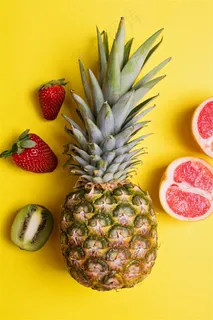菠萝水果摄影素材