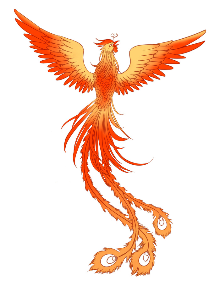 手绘国潮中国风神龙凤凰卡通形象插画装饰元素图案PSD设计素材psd模版下载